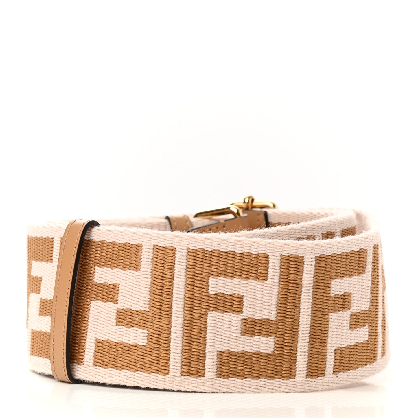 Ribbon Vitello King FF 1974 Adjustable Strap You Poudre Cuoio Miele Scuro
