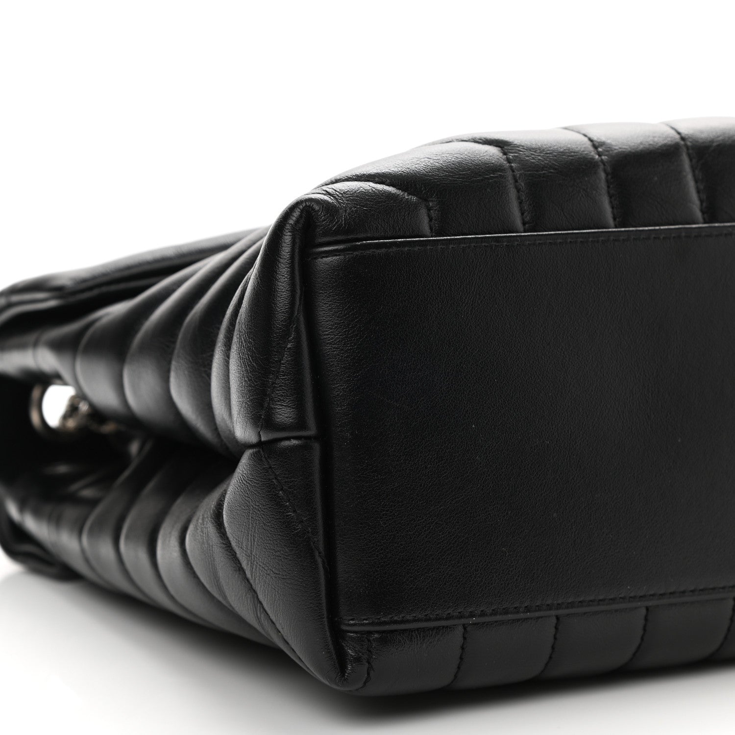 Saint Laurent Calfskin Y Quilted Monogram Medium Loulou Chain Satchel Black 10 of 15