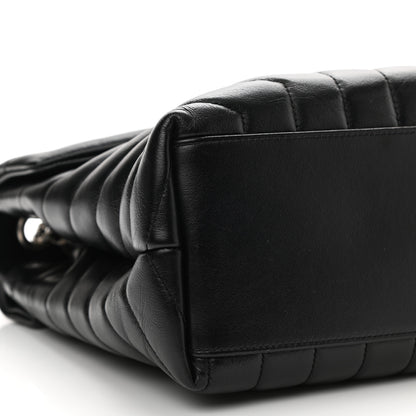 Saint Laurent Calfskin Y Quilted Monogram Medium Loulou Chain Satchel Black 10 of 15