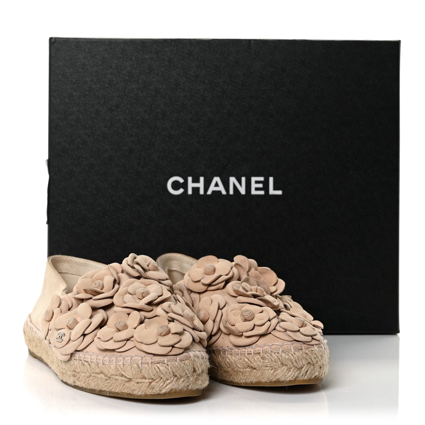 Suede Camellia CC Espadrilles 37 Pink