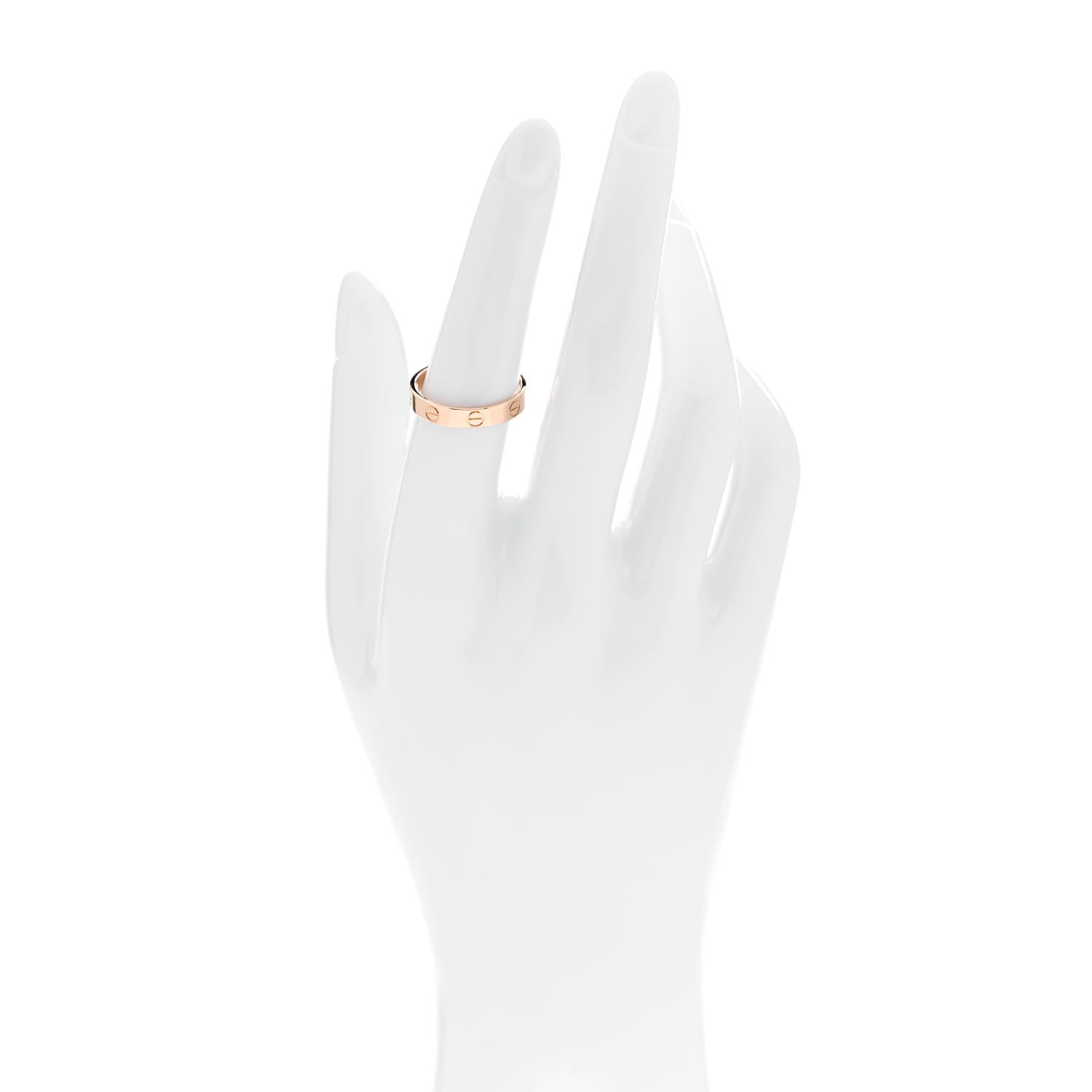 Cartier 18K Pink Gold 3.5mm LOVE Wedding Band Ring 54 7 2 of 5