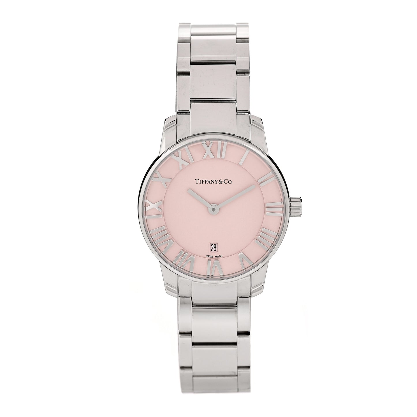 Stainless Steel 29mm Atlas 2-Hand Quartz Watch Pink