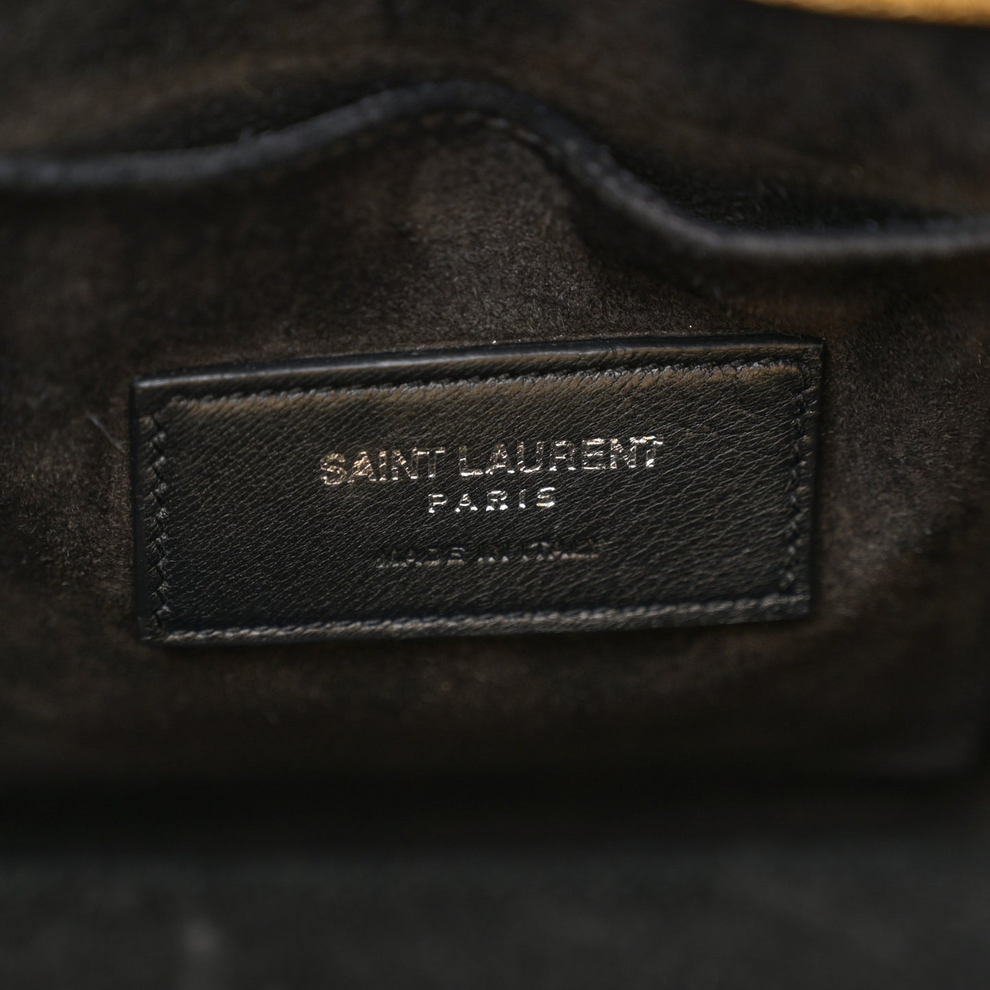 Metallic Calfskin Nano Sac De Jour Gold