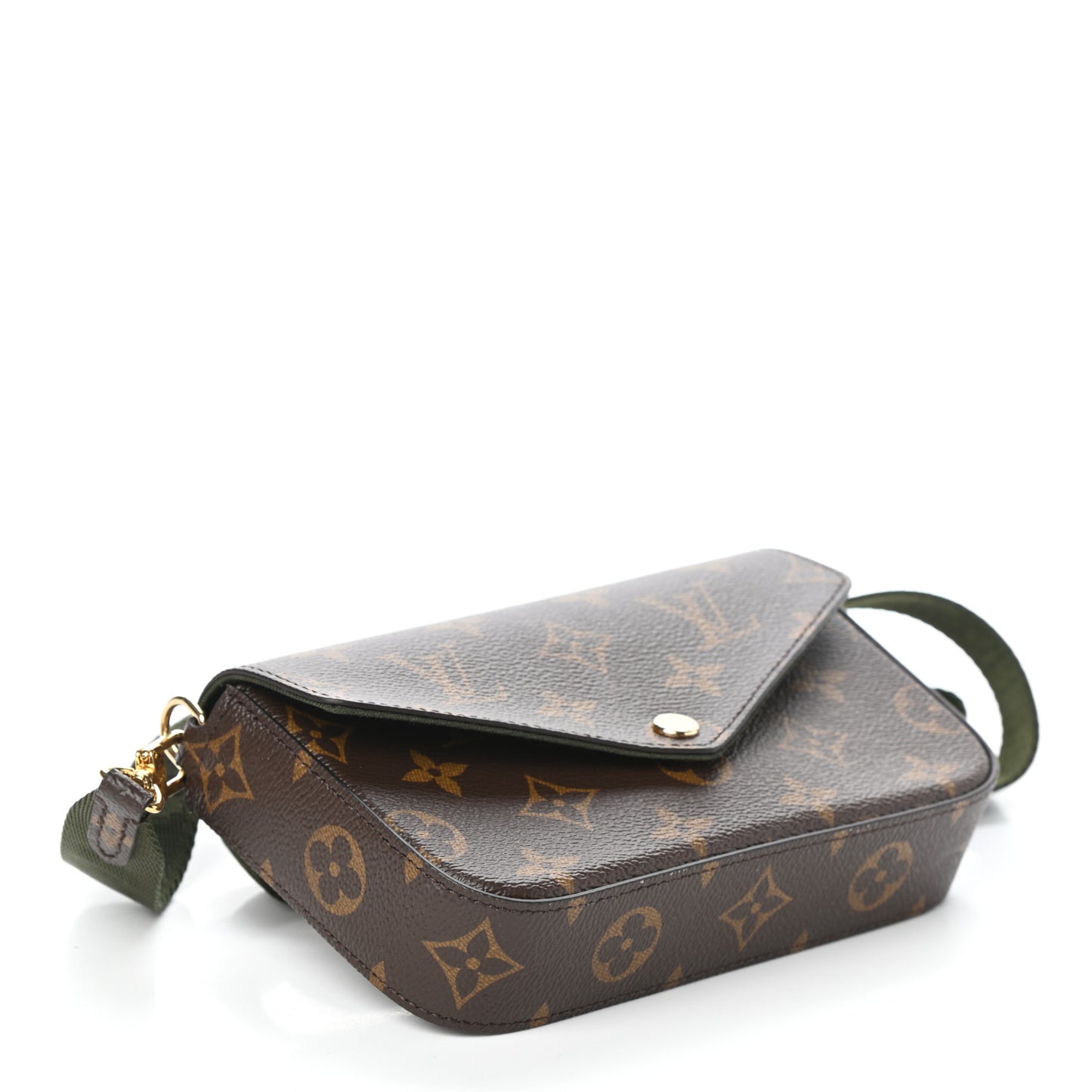 Monogram Felicie Strap & Go Kaki