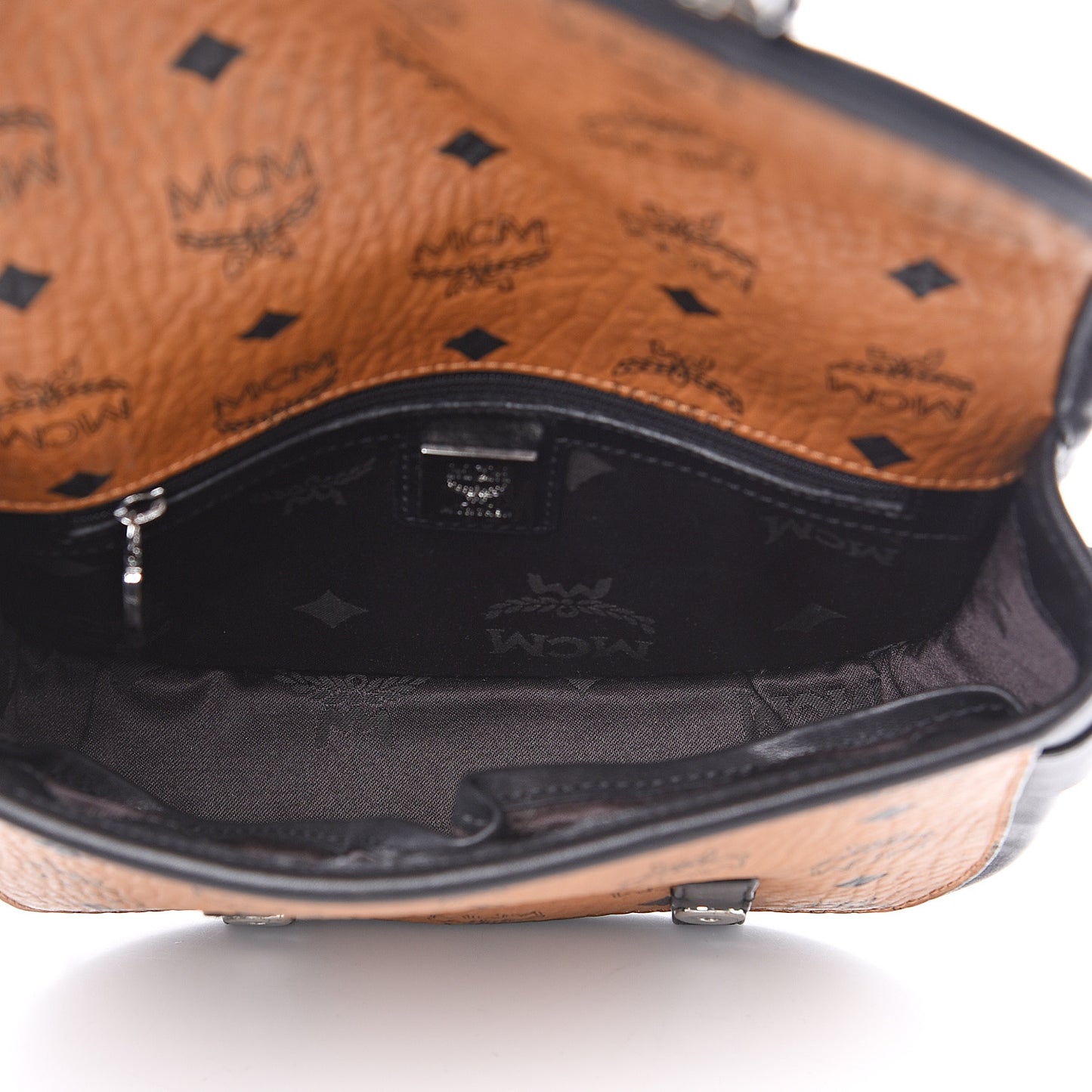 Visetos Small Crossbody Flap Messenger Cognac