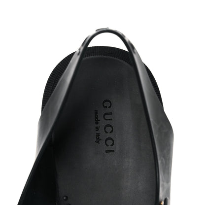 Gucci Rubber Crystal Womens Buckle Strap Sandals 39 Black 7 of 8