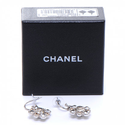 Chanel Crystal CC Earrings Silver 5 of 5
