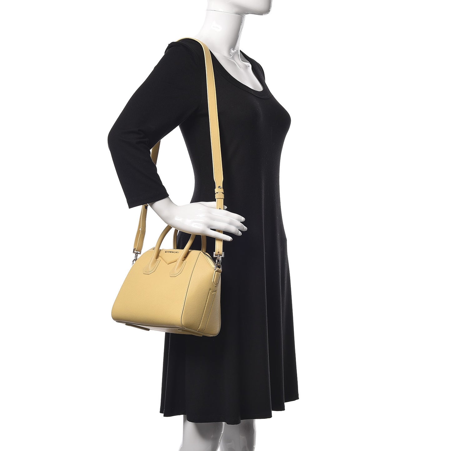 Sugar Goatskin Mini Antigona Yellow