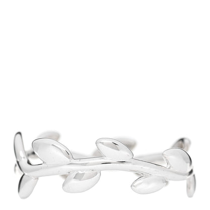 Tiffany Sterling Silver Paloma Picasso Narrow Olive Leaf Band Ring 52 6 1 of 5