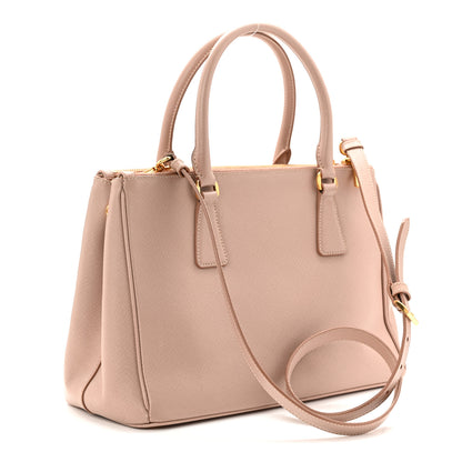 Prada Saffiano Small Galleria Double Zip Tote Cammeo 3 of 14