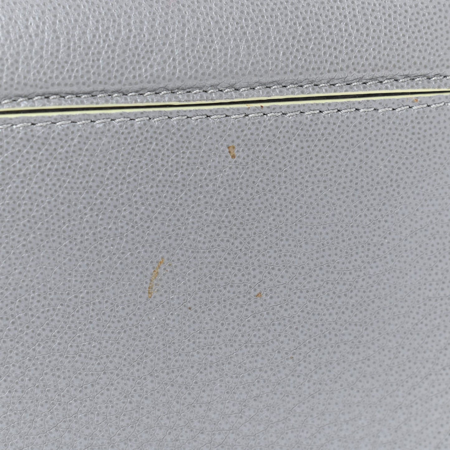 Textured Calfskin Mini Pandora Box Chain Crossbody Bag Grey