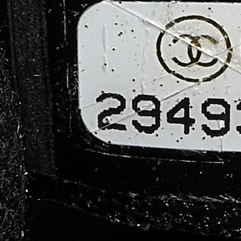 Caviar Chevron Quilted Small Coco Handle Flap So Black