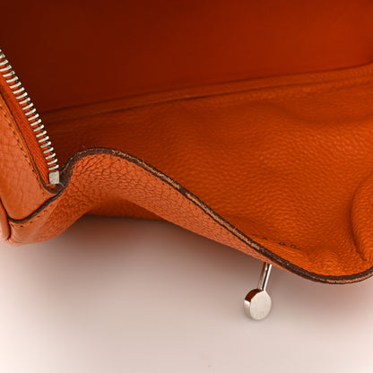 Hermes Taurillon Clemence Lindy 30 Orange 11 of 18