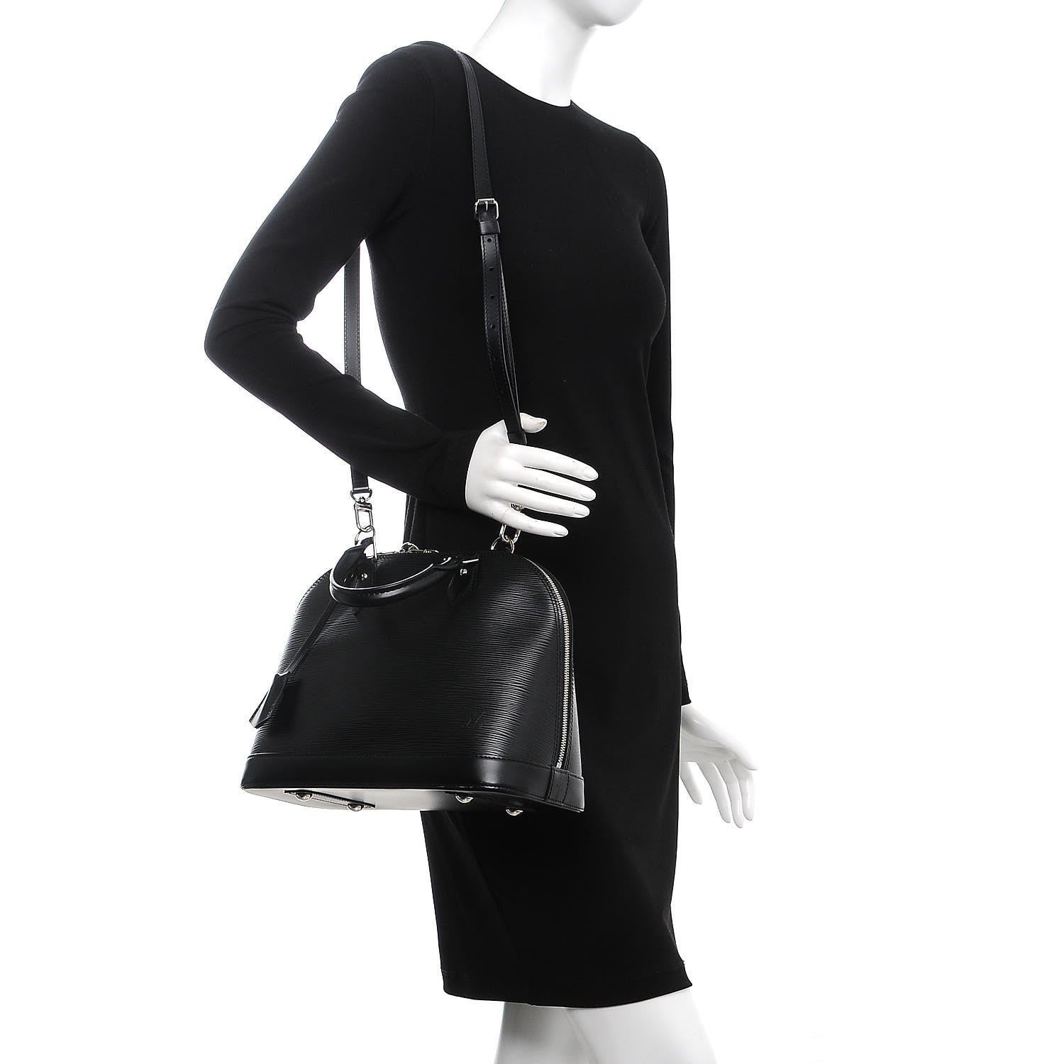 Louis Vuitton Epi Alma PM Black 2 of 8