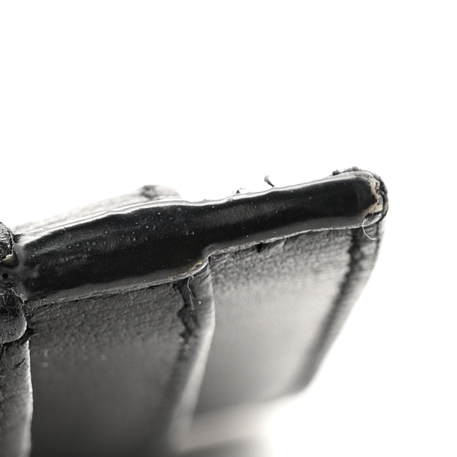 Saint Laurent Calfskin Y Quilted Monogram LouLou Credit Card Case Black 10 of 11