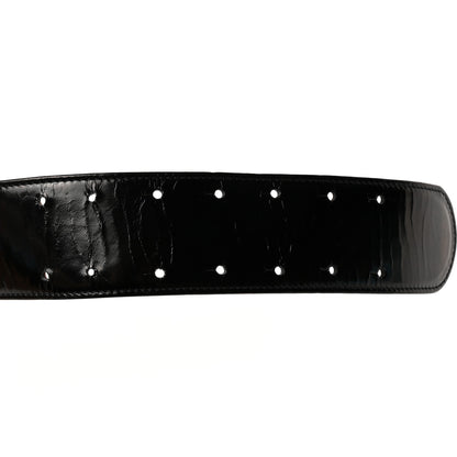 Chanel Patent CC Wide Belt 85 34 Dark Brown 6 of 6