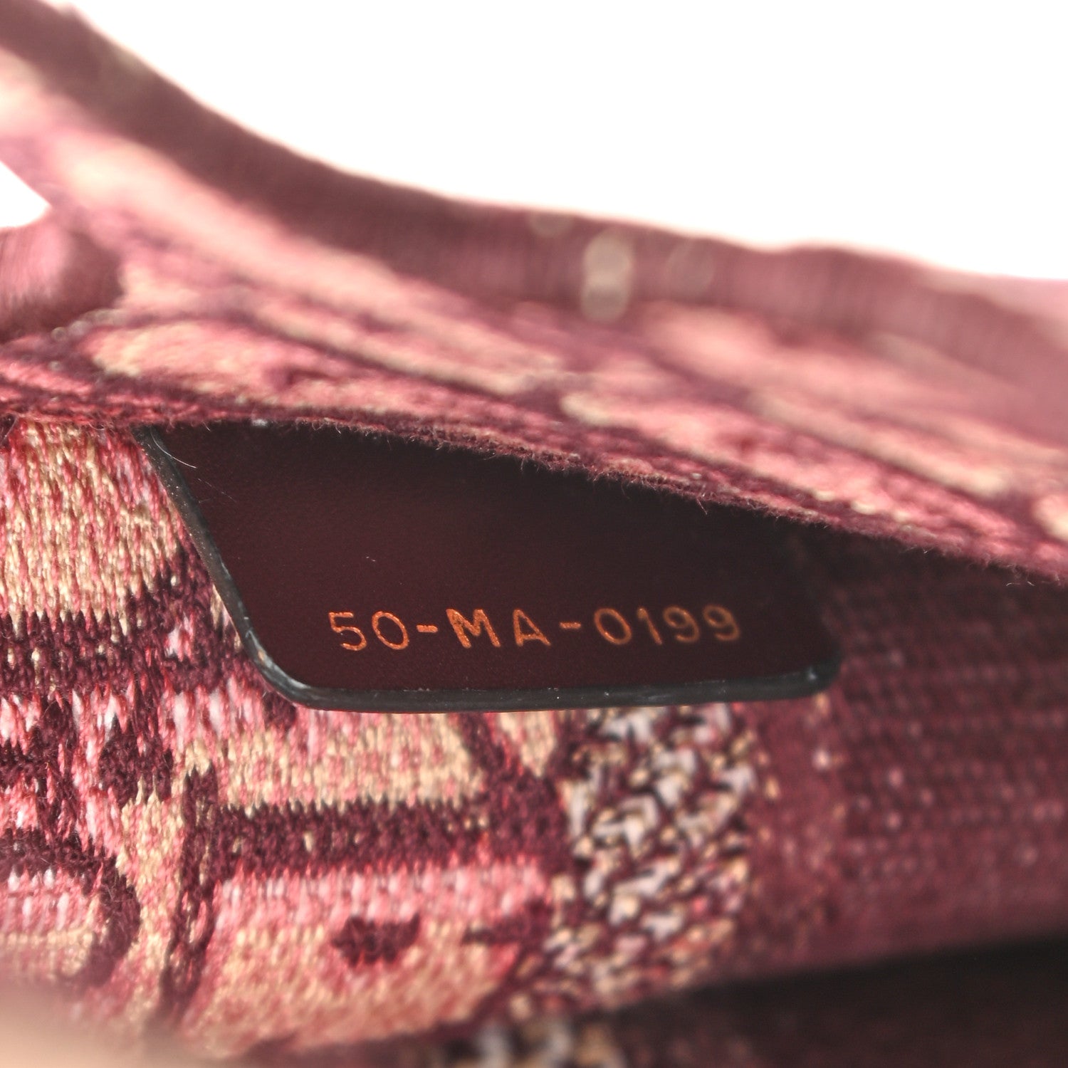 Christian Dior Oblique Mini Book Tote Burgundy Multicolor 7 of 9