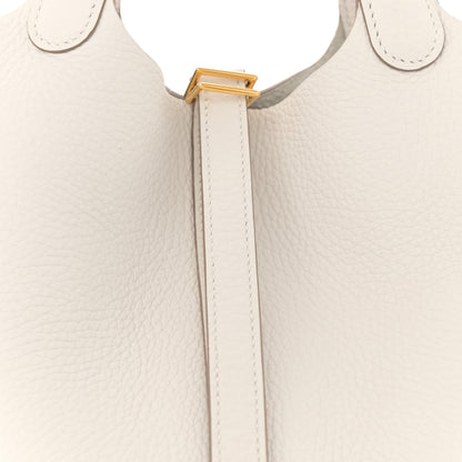 Hermes Taurillon Clemence Picotin Lock 18 PM Gris Perle 8 of 11