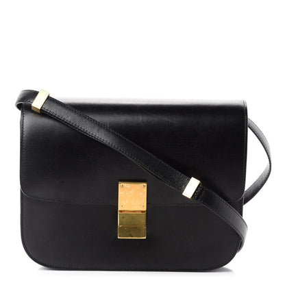 Celine Box Calfskin Medium Classic Box Flap Bag Black 1 of 11