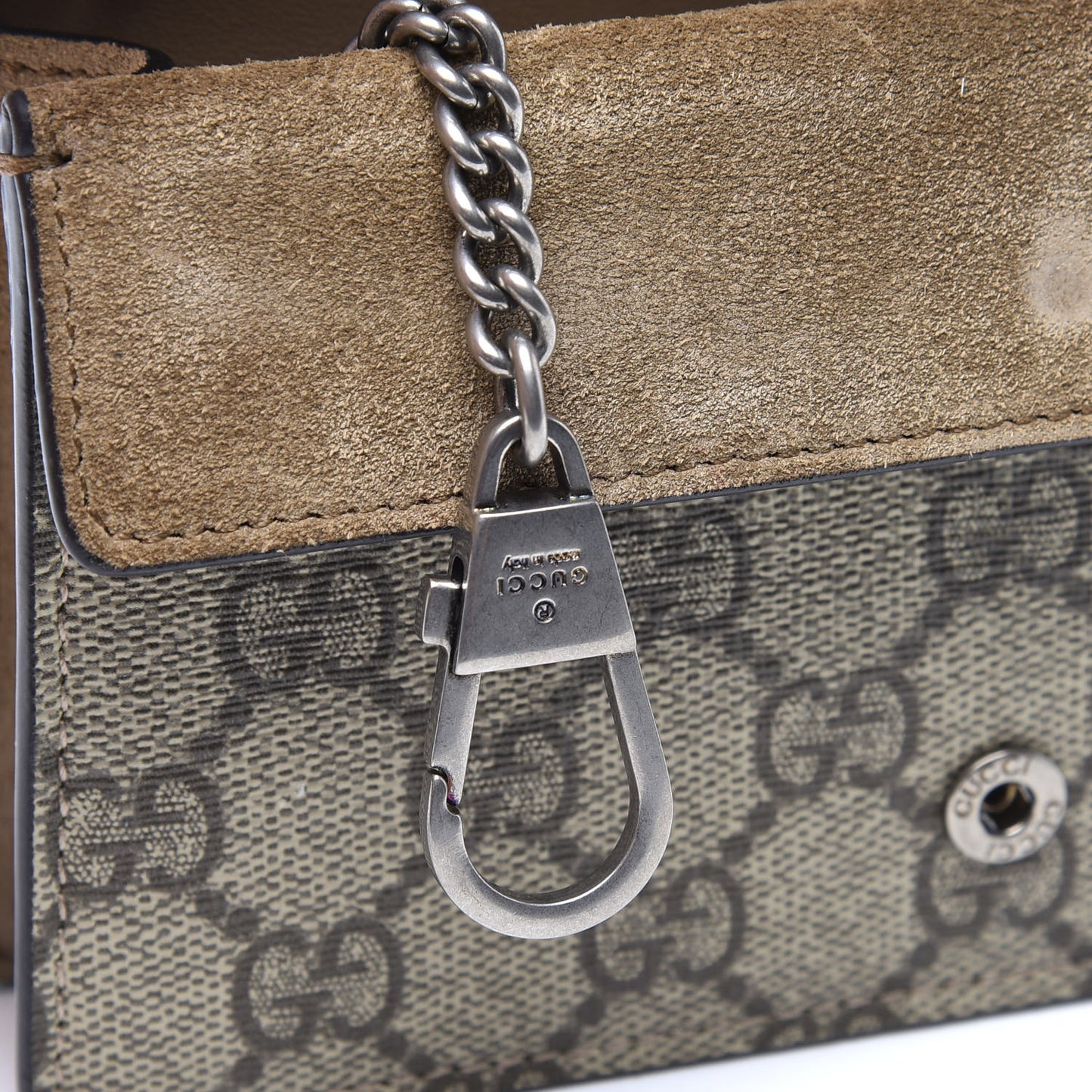 GG Supreme Monogram Super Mini Dionysus Shoulder Bag Taupe