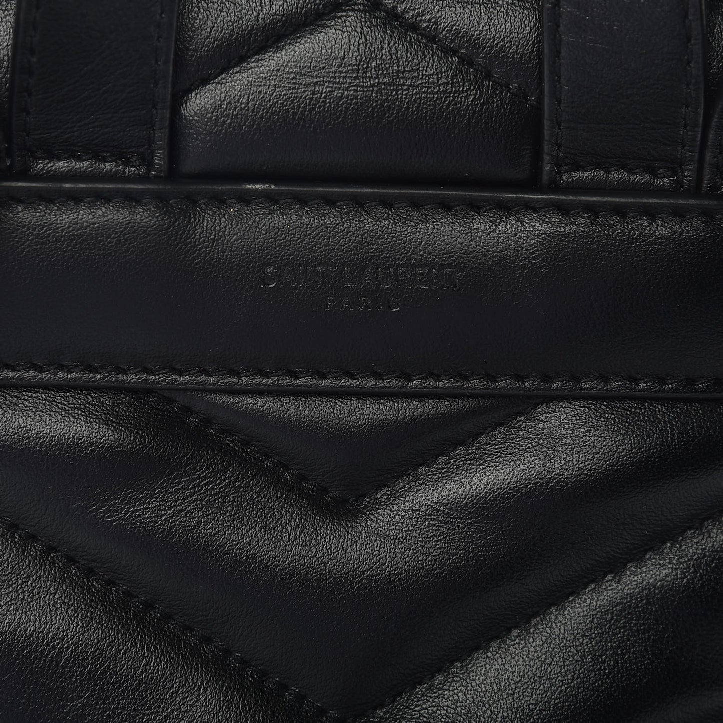 Calfskin Y Quilted Monogram Small Loulou Backpack Black