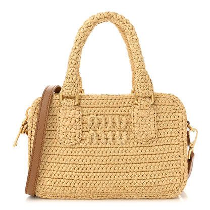 Miu Miu Crochet Calfskin S Narrow Arcadie Natural 1 of 10