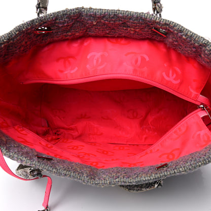 Chanel Tweed Quilted Cambon Tote Grey 4 of 11