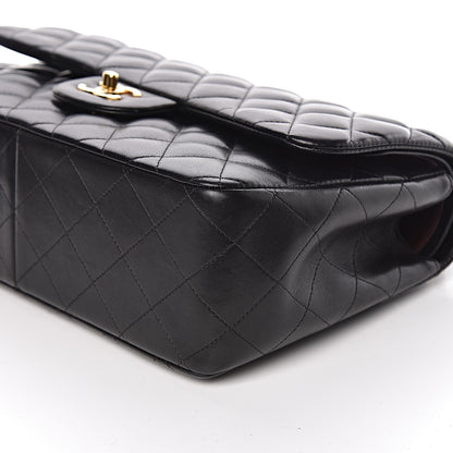 Chanel Lambskin Quilted Jumbo Double Flap Black 11 of 13