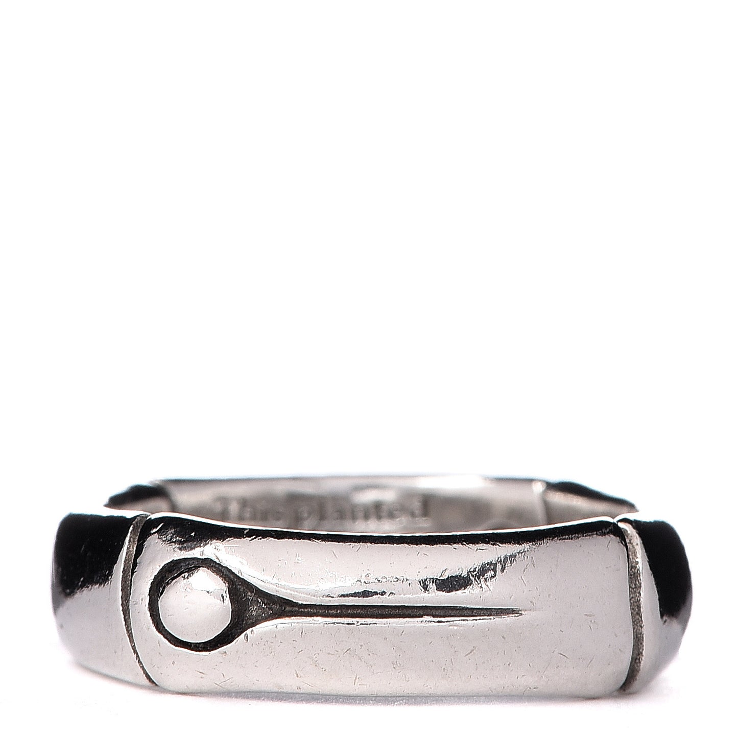 Sterling Silver 6mm Bamboo Ring 54 7