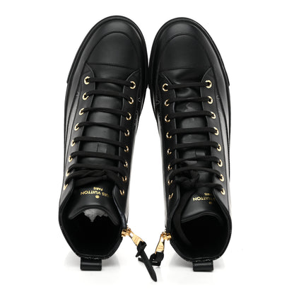 Louis Vuitton Calfskin Monogram Stellar Sneaker Boots 39 Black White 2 of 10