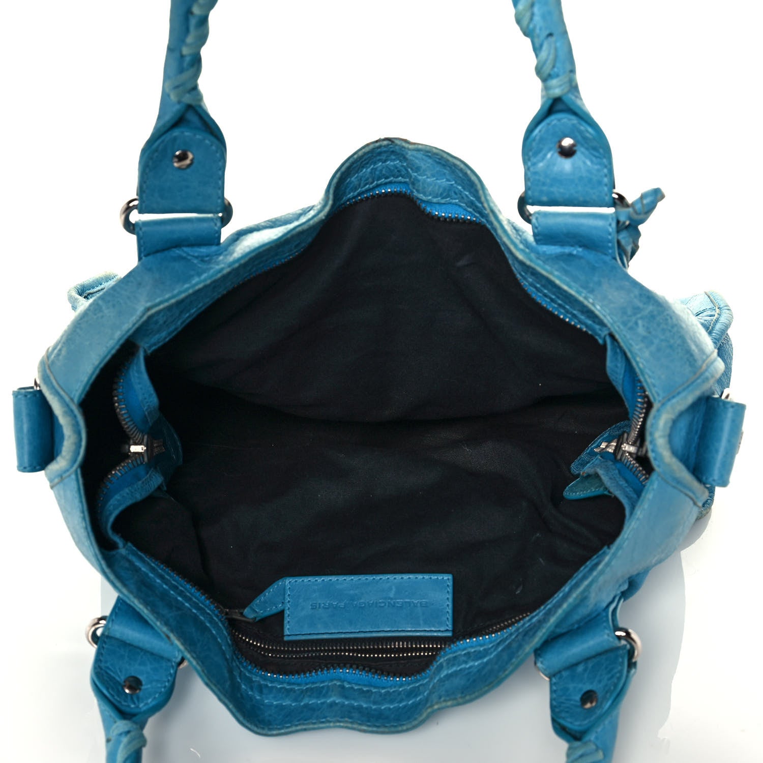Balenciaga Agneau Giant 21 Silver Hardware City Bleu Paon 5 of 20