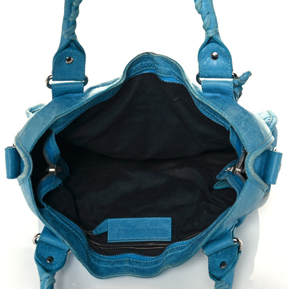 Balenciaga Agneau Giant 21 Silver Hardware City Bleu Paon 5 of 20