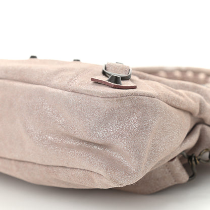 Balenciaga Metallic Craquele Calfskin Suede Classic Hardware First Old Rose 10 of 10