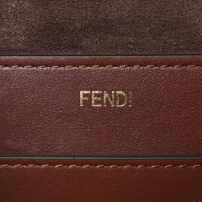 Fendi Vitello Large Soft Peekaboo Crosta Mogano 6 of 10