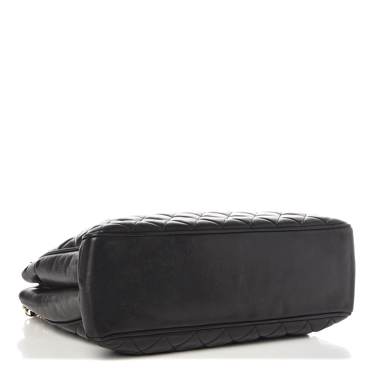 Lambskin Quilted Shoulder Bag Black