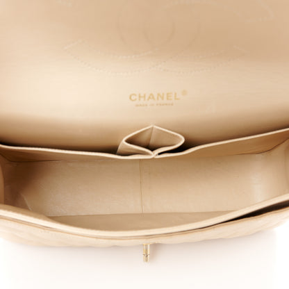 Chanel Caviar Quilted Jumbo Double Flap Beige Clair 5 of 11