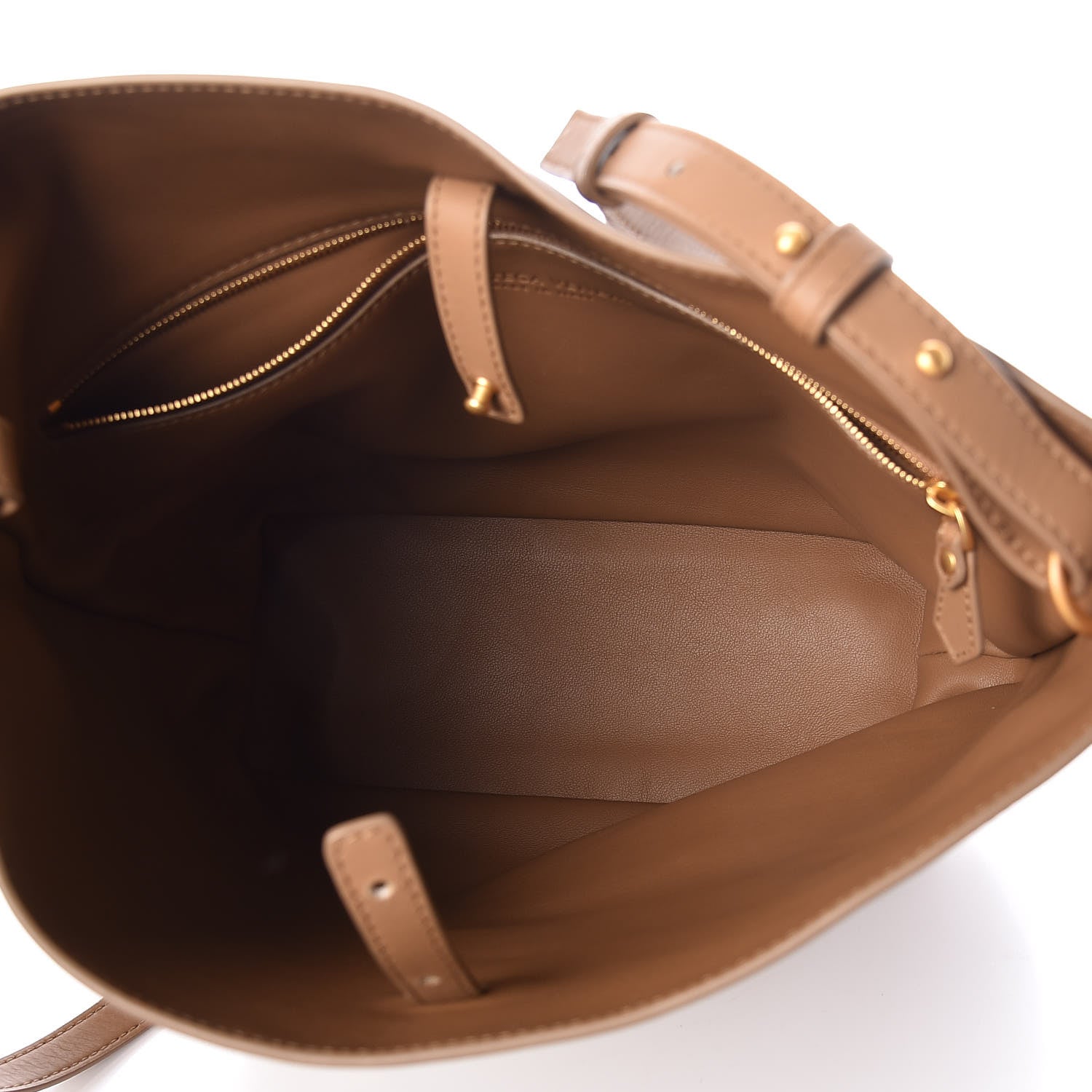 Bottega Veneta Smooth Matte Calfskin Bucket Bag Camel 7 of 8