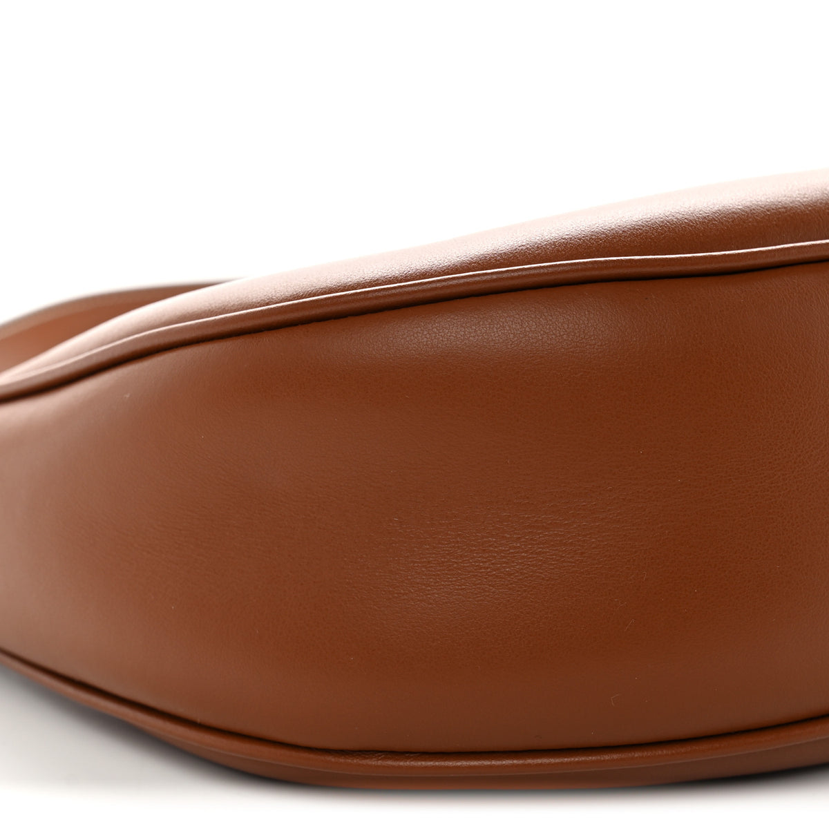 Smooth Calfskin Medium Strap Ava Triomphe Shoulder Bag Tan