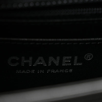 Chanel Lambskin Chevron Quilted Mini Square Flap Black 6 of 13