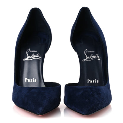 Christian Louboutin Suede Iriza 100 Pumps 38.5 Obscur 7 of 10