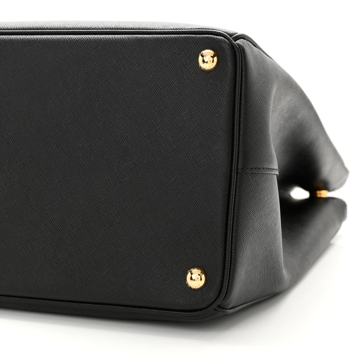 Saffiano Lux Extra Large Galleria Double Zip Tote Black