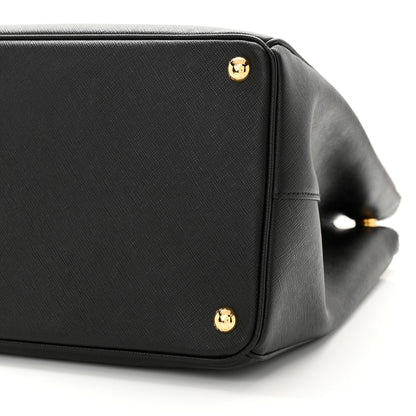 Prada Saffiano Lux Extra Large Galleria Double Zip Tote Black 9 of 9