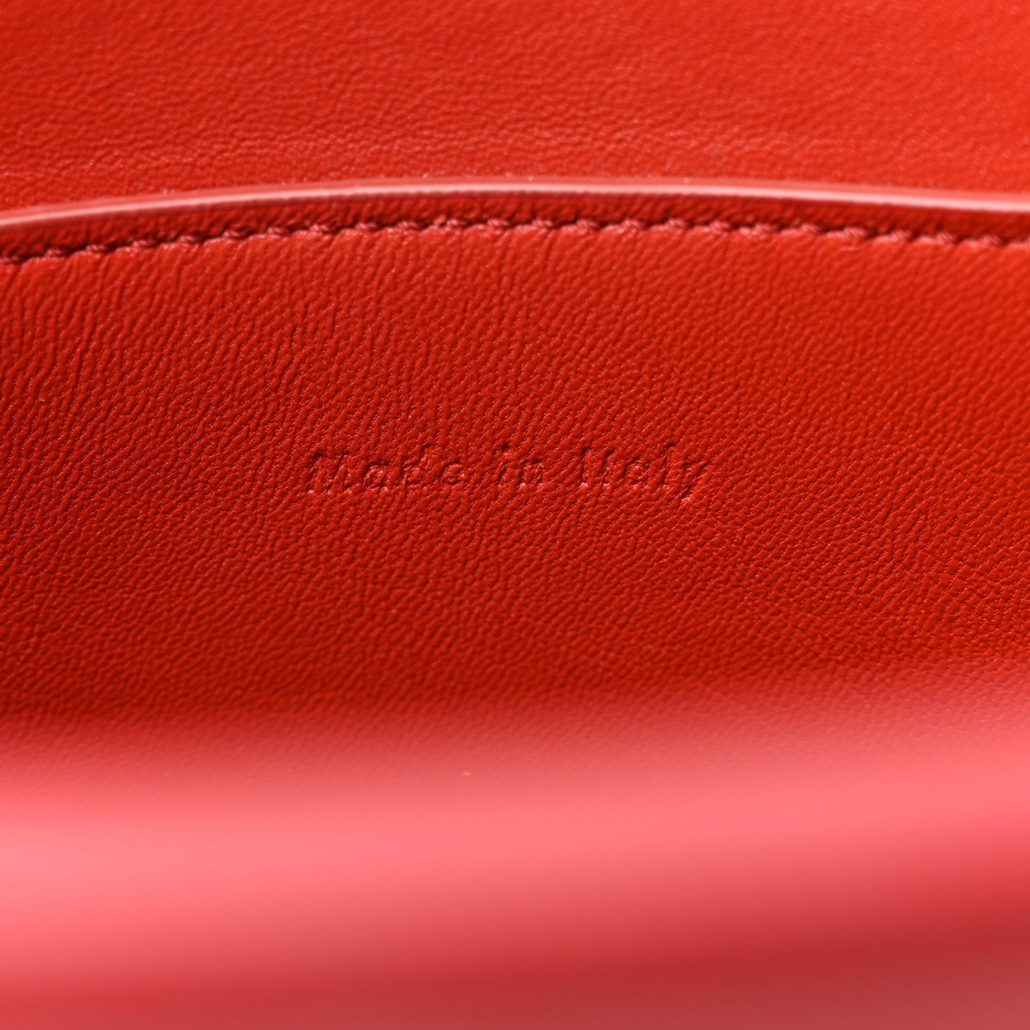 Celine Smooth Calfskin Clasp Bucket Bag Red 7 of 14
