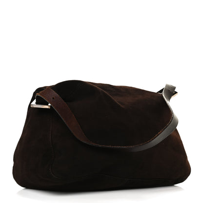 Fendi Suede Calfskin Mama Baguette Brown 2 of 16