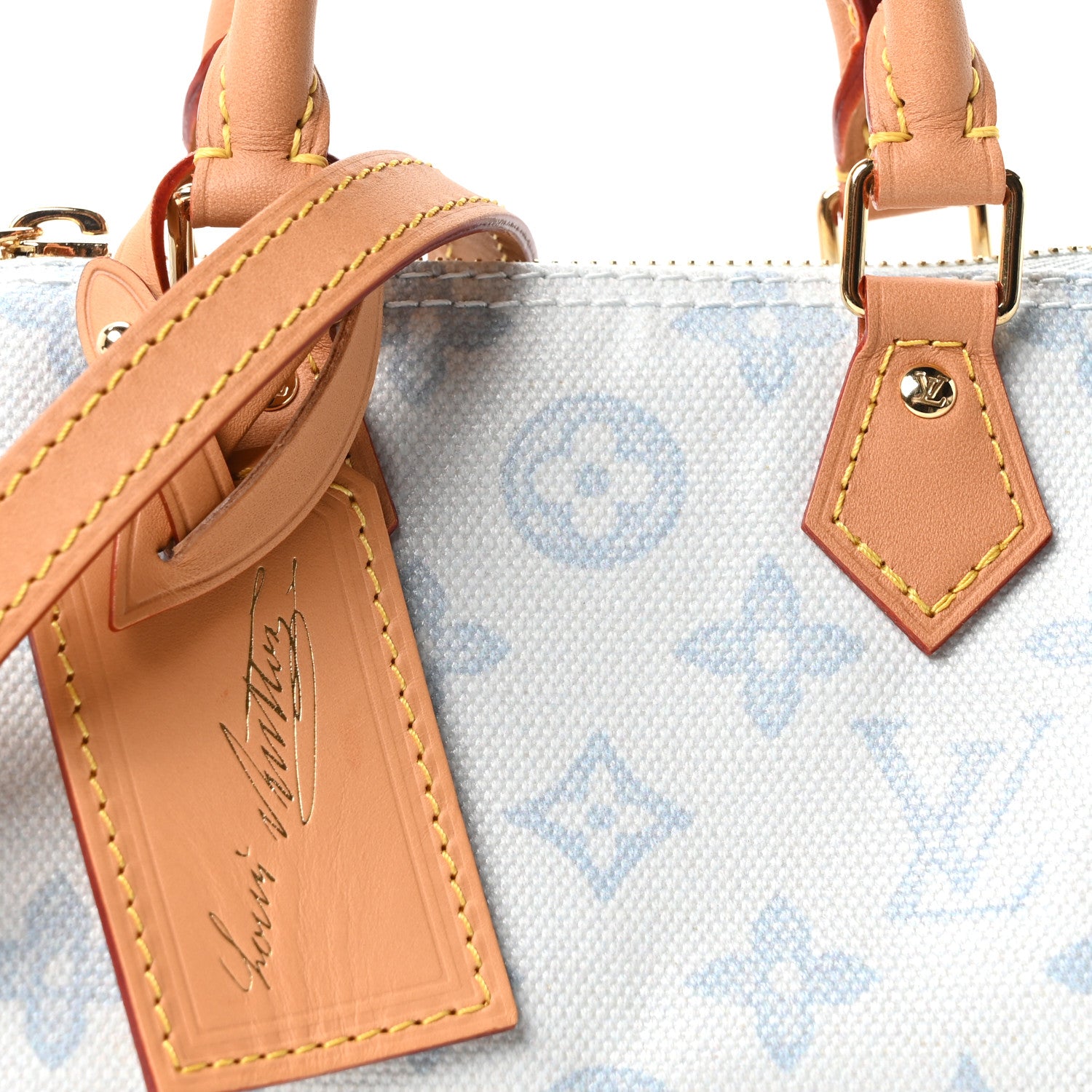 Louis Vuitton Monogram Origine Nano Speedy Bleu Courrier 7 of 10