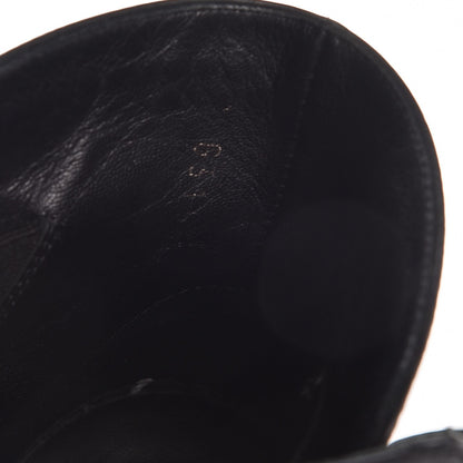 Chanel Calfskin CC Buckle Short Boots 38 Black 10 of 11