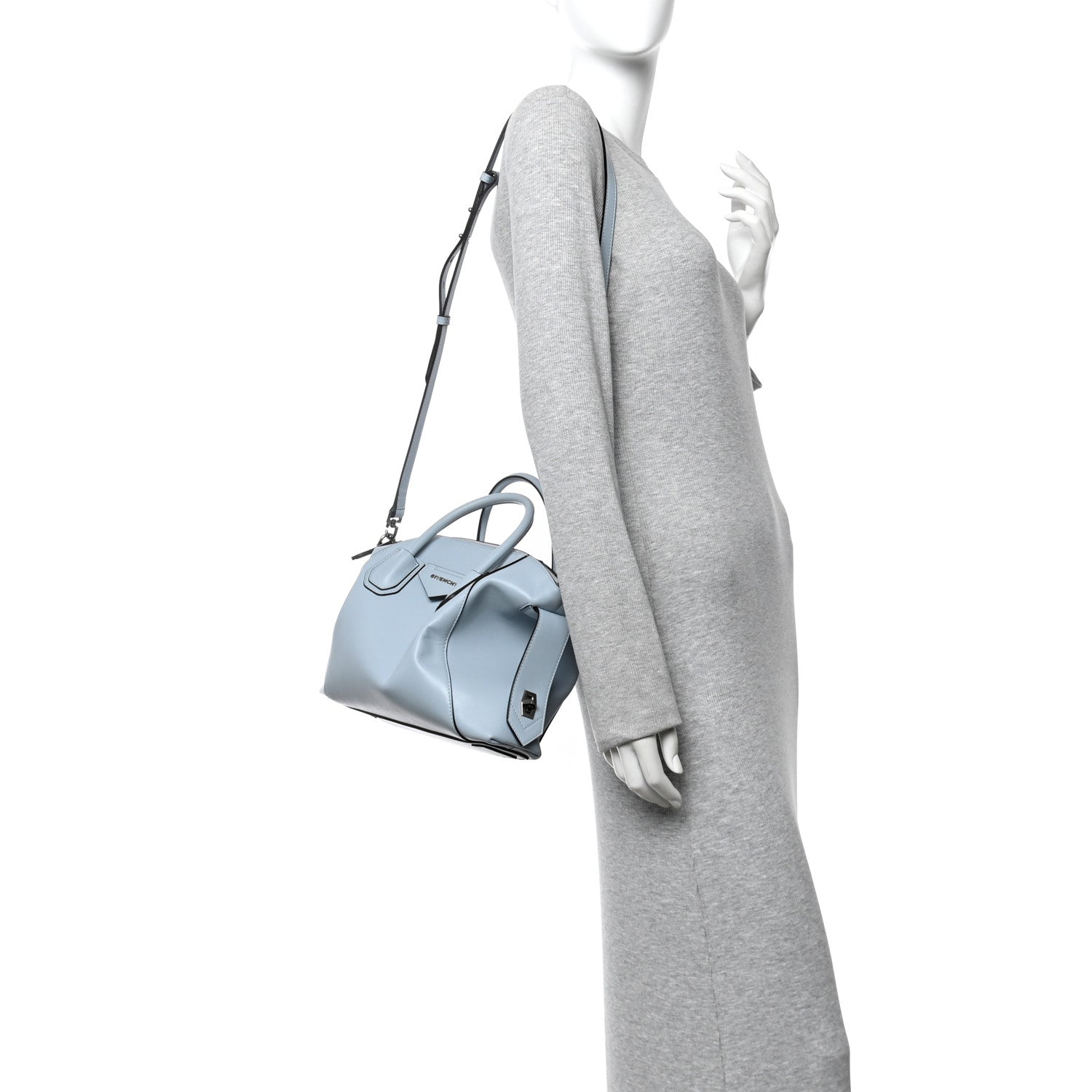 Givenchy Smooth Calfskin Small Soft Antigona Pale Blue 2 of 14
