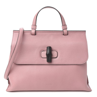 Gucci Cellarius Calfskin Medium Bamboo Daily Top Handle Bag Carmine Rose 1 of 9