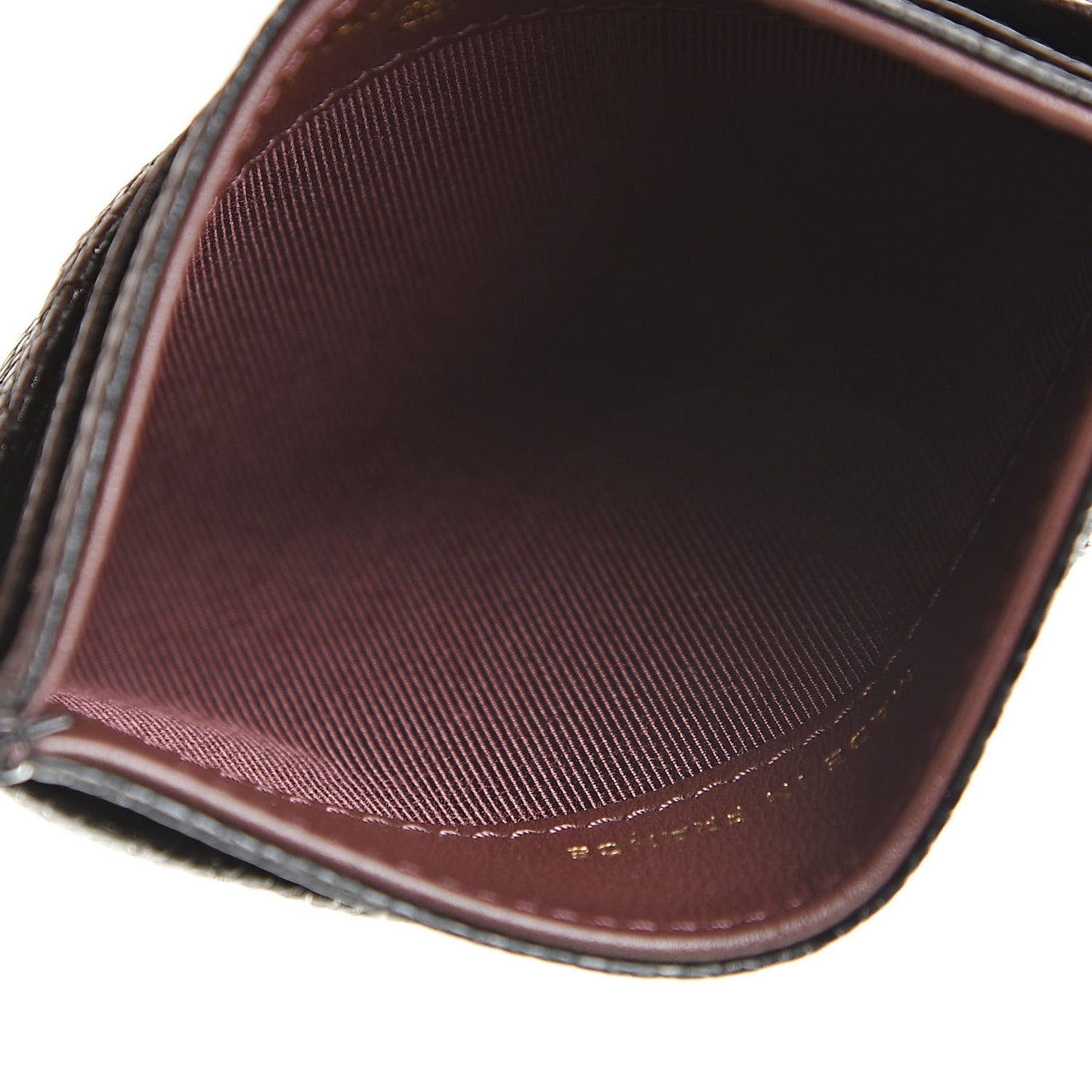 Caviar Quilted Card Holder Black
