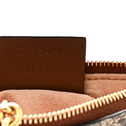 Gucci GG Supreme Monogram Key Case Beige Ebony Cuir 7 of 7